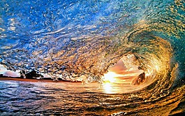 波浪海邊素材