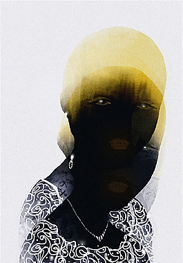 白色花紋女裝設計圖