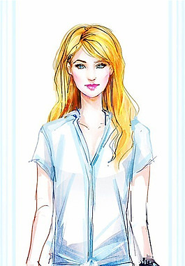 休閑女裝設計圖