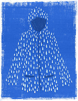 藍色水滴連衣裙設計圖