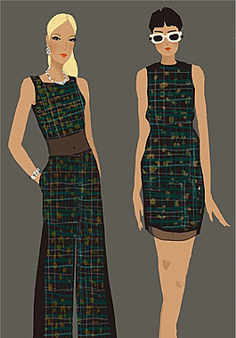 2款時尚女裝設計圖