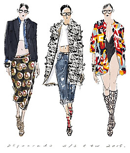 3款時尚女裝設計圖