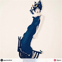 藍色禮服設計圖