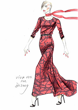 花紋連衣裙設計圖