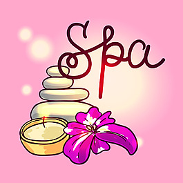 SPA用品插画