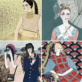 四款女裝設(shè)計圖