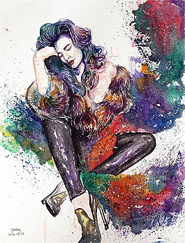彩绘女装设计图
