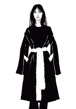 黑色女裝設(shè)計圖