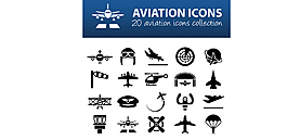 20種航空圖標集