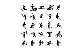 精美矢量運(yùn)動(dòng)圖標(biāo)集