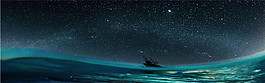 浩瀚星空璀璨背景