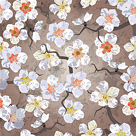 手繪櫻花唯美背景