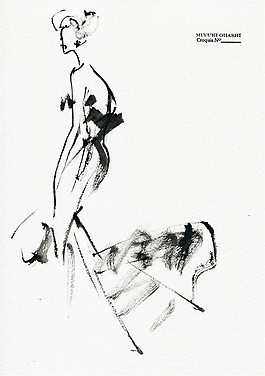 露背長(zhǎng)裙禮服設(shè)計(jì)圖