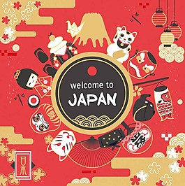 創(chuàng)意日本旅行插畫