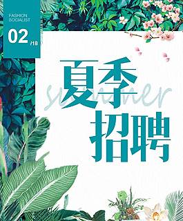 招聘海報素材
