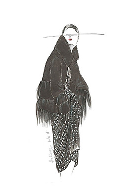 黑色女裝設計圖