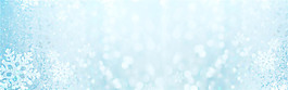淡藍(lán)色雪花窗外風(fēng)景