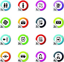 商務(wù)心形按鈕圖標(biāo)圖片