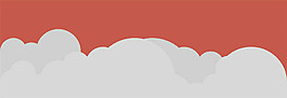 簡約紅白色banner