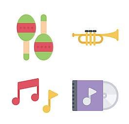 音樂icon圖標(biāo)素材