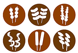 烤串食物圖標(biāo)
