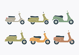 摩托車(chē)矢量素材