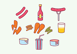 快餐食品圖標