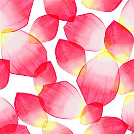 水彩紅色花瓣矢量素材素材下載