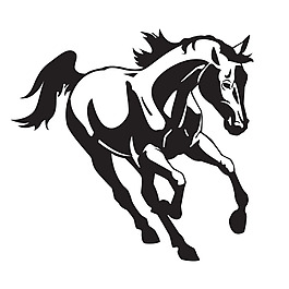 創(chuàng)意奔跑的馬設(shè)計(jì)矢量素材