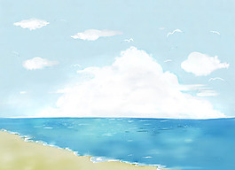 夏季海滩背景