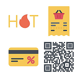 商店簡潔矢量icon