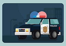 扁平化警車
