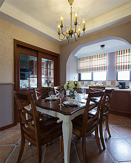 美式時(shí)尚實(shí)木餐桌設(shè)計(jì)圖