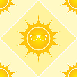 太陽背景矢量素材
