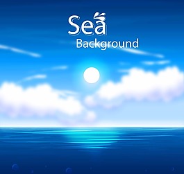 海面上升起的太陽