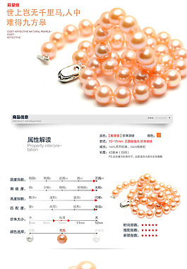 飾品項(xiàng)鏈淘寶電商珠寶首飾詳情頁(yè)細(xì)節(jié)模板
