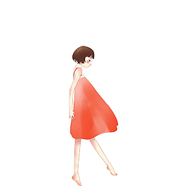 卡通可爱女孩