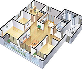 三維視角建筑渲染圖