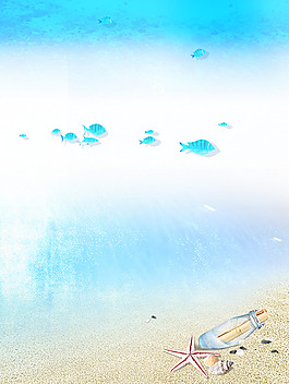 清新淺色藍(lán)色背景
