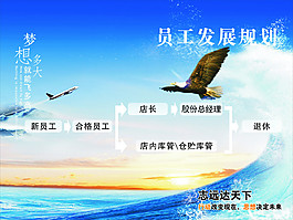 藍(lán)色背景企業(yè)文化展板