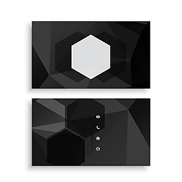 創(chuàng)意黑色AI名片