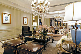 奢華客廳裝修試圖