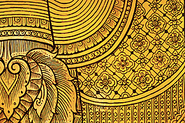 花紋圖案金色花紋廣告背景模板素材