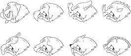 冰河時代動物矢量素材