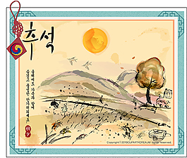 矢量水墨画风景背景