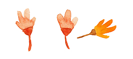 水彩夢(mèng)幻樹(shù)葉