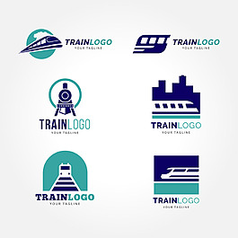 火車的logo標(biāo)識(shí)標(biāo)志矢量設(shè)計(jì)素材