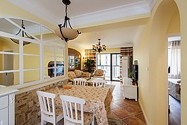 田園風餐廳背景墻設計圖