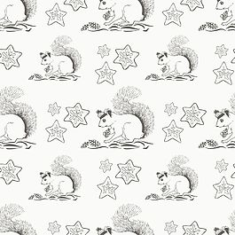 手繪松鼠背景素材