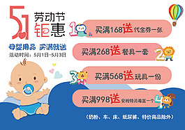母嬰用品促銷海報(bào)